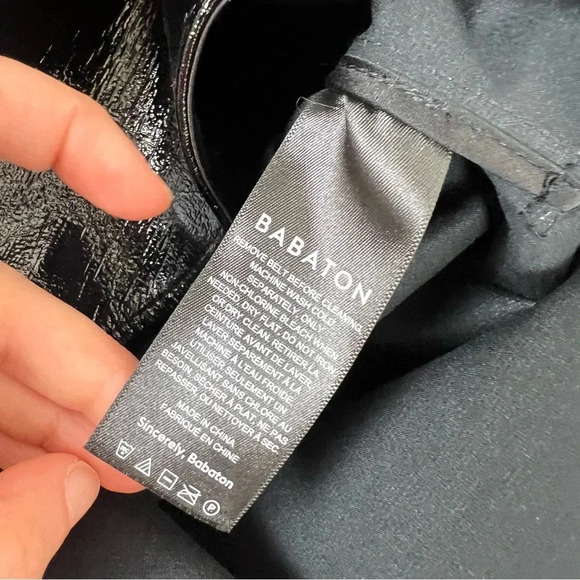 Aritzia | Babaton The New Command Pant in Black Gloss 4 Patent B16 - Picture 5 of 7